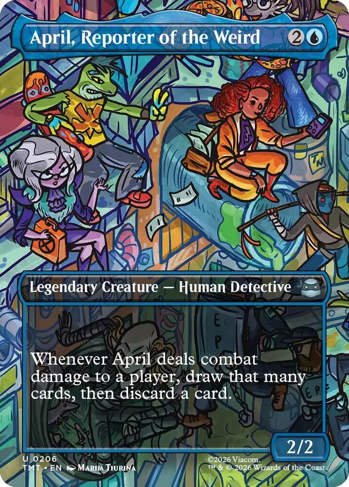 April, Reporter of the Weird (Borderless) - Teenage Mutant Ninja Turtles - Magic: The Gathering - TCGplayer.com April, Reporter of the Weird (Borderless) - Teenage Mutant Ninja Turtles - Magic: The Gathering - TCGplayer.com