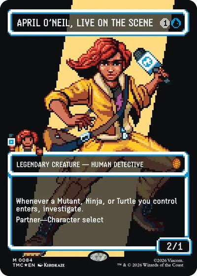 April O'Neil, Live on the Scene (Borderless) (Surge Foil)
