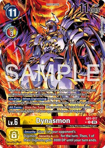 Dynasmon - AD1-017 (Alternate Art) Advanced Booster Digimon Generation card price