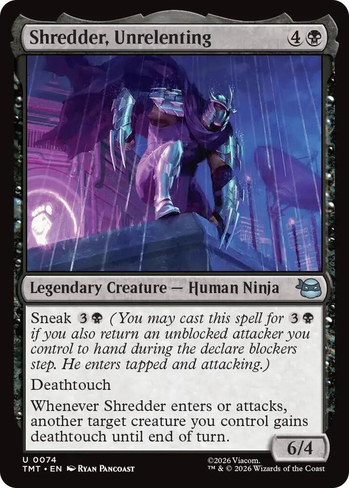 Shredder, Unrelenting - Teenage Mutant Ninja Turtles - Magic: The