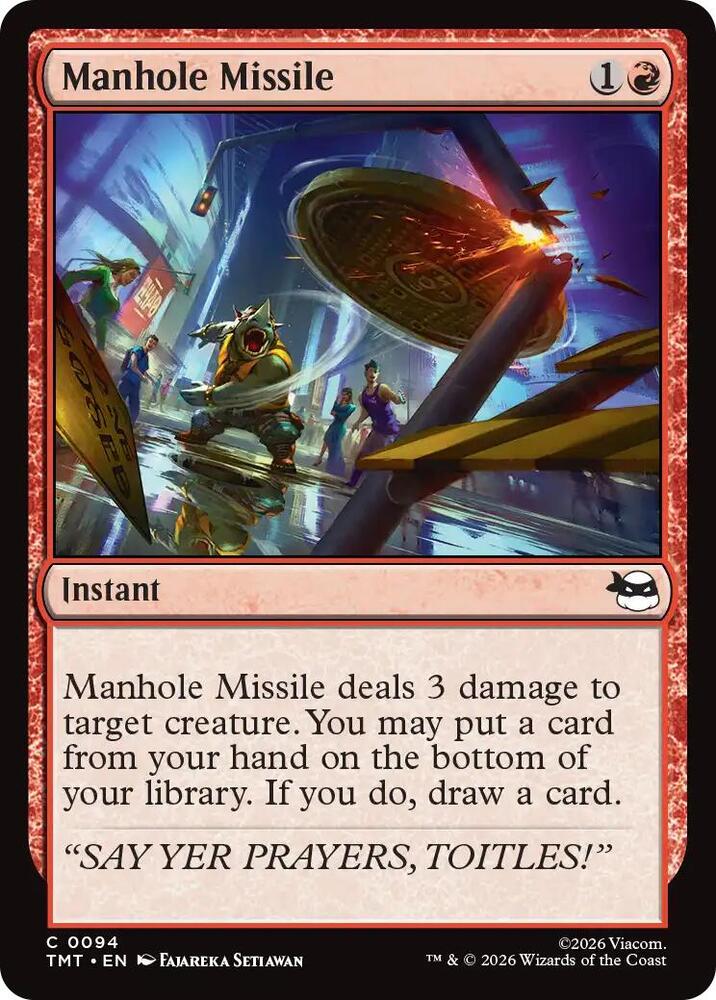 Manhole Missile - Teenage Mutant Ninja Turtles - Magic: The