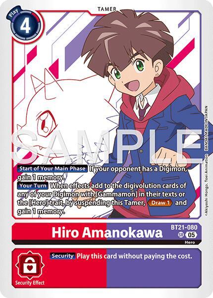 Hiro Amanokawa - BT21-080 (Reprint) - Advanced Booster Digimon
