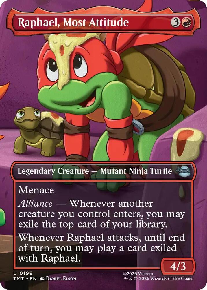Raphael, Most Attitude (Borderless) - Teenage Mutant Ninja Turtles