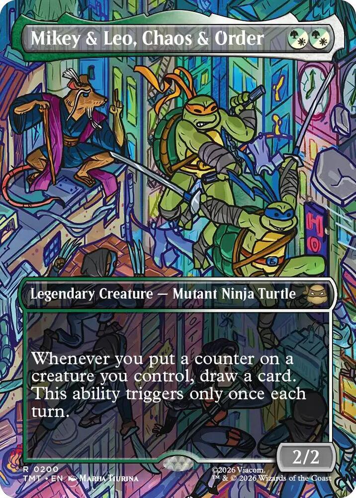 Mikey & Leo, Chaos & Order (Borderless)