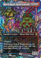 RT-173552　カード Don & Raph, Hard Science (Borderless) - Teenage Mutant Ninja