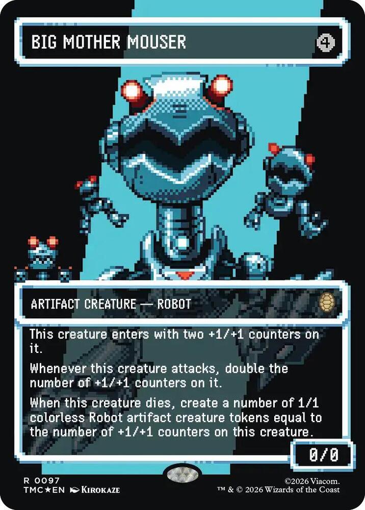 Big Mother Mouser (Borderless) (Surge Foil) - Commander: Teenage