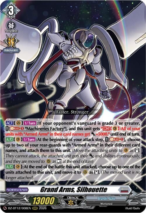 Grand Arms, Silhouette - DZ-BT12: Chasm of Lost Souls - Cardfight