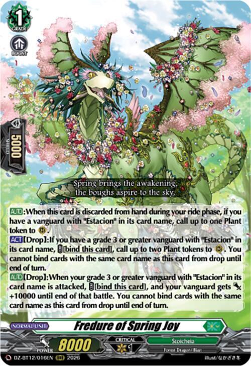 Fredure of Spring Joy - DZ-BT12: Chasm of Lost Souls - Cardfight