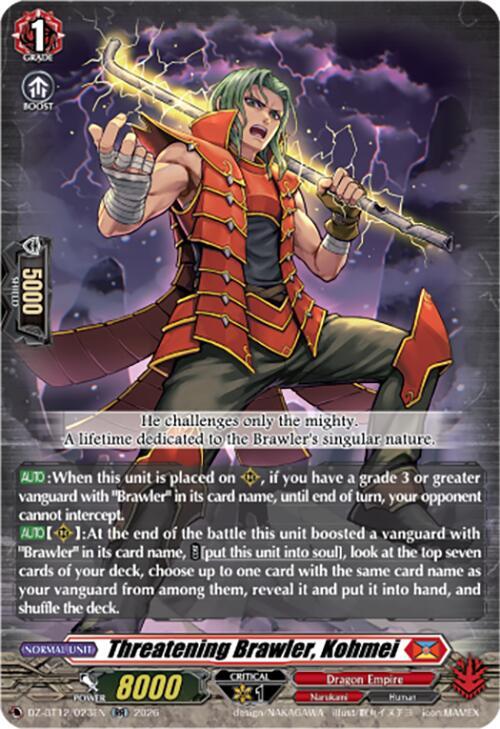 Threatening Brawler, Kohmei