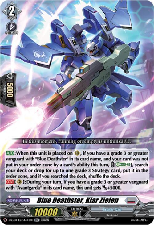 Blue Deathster, Klar Zielen - DZ-BT12: Chasm of Lost Souls