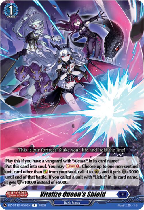 Vitalize Queen's Shield - DZ-BT12: Chasm of Lost Souls - Cardfight