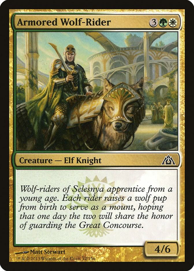 Armored Wolf-Rider - Dragon's Maze - Magic: The Gathering