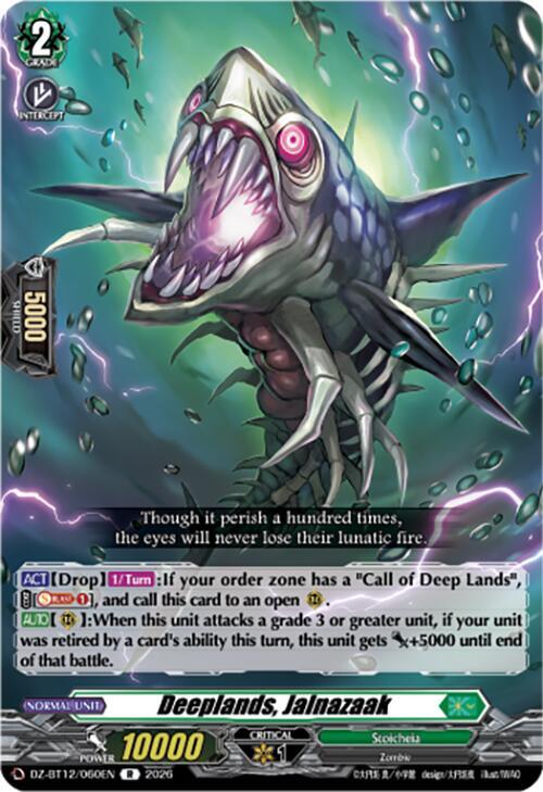 Deeplands, Jalnazaak - DZ-BT12: Chasm of Lost Souls - Cardfight