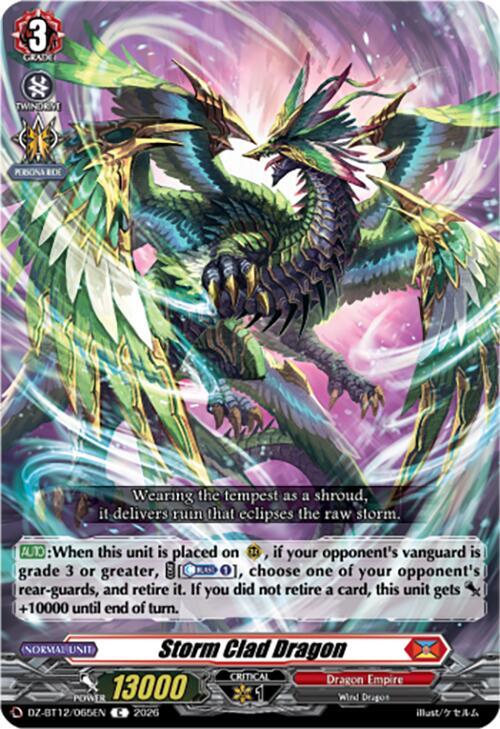 Storm Clad Dragon - DZ-BT12: Chasm of Lost Souls - Cardfight