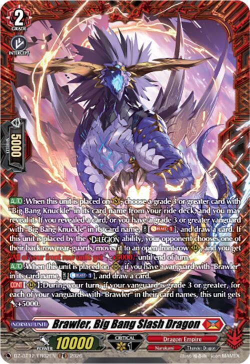 Brawler, Big Bang Slash Dragon (FR) - DZ-BT12: Chasm of Lost Souls