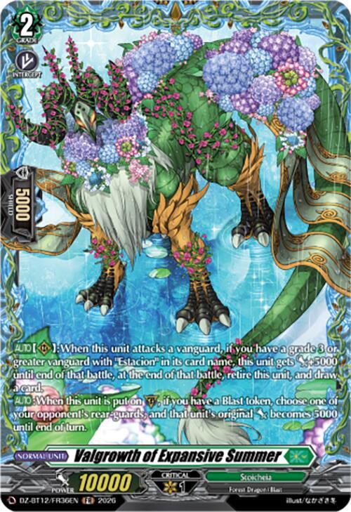 Valgrowth of Expansive Summer (FR) - DZ-BT12: Chasm of Lost Souls