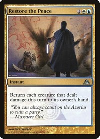 Restore the Peace - Dragon's Maze - Magic: The Gathering card