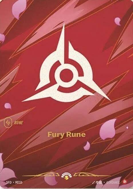 Fury Rune (R01b) - Spiritforged - Riftbound: League of Legends