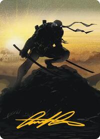 Leonardo, Sewer Samurai Art Card (20/54) (Gold-Stamped Signature)