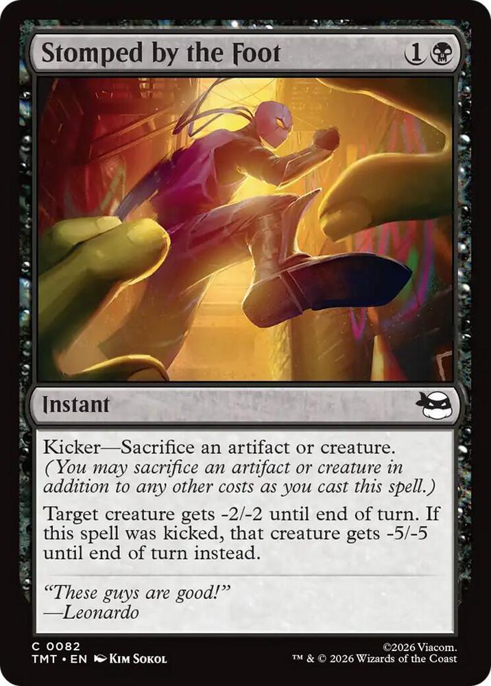 Stomped by the Foot - Teenage Mutant Ninja Turtles - Magic: The Gathering -  TCGplayer.com