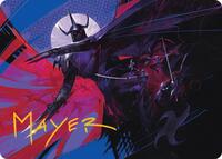Shredder's Technique Art Card (Gold-Stamped Signature) - Art
