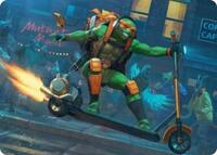 Michelangelo, On the Scene Art Card