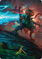 Baxter, Exzzperimental Zzientist Art Card (Gold-Stamped Signature