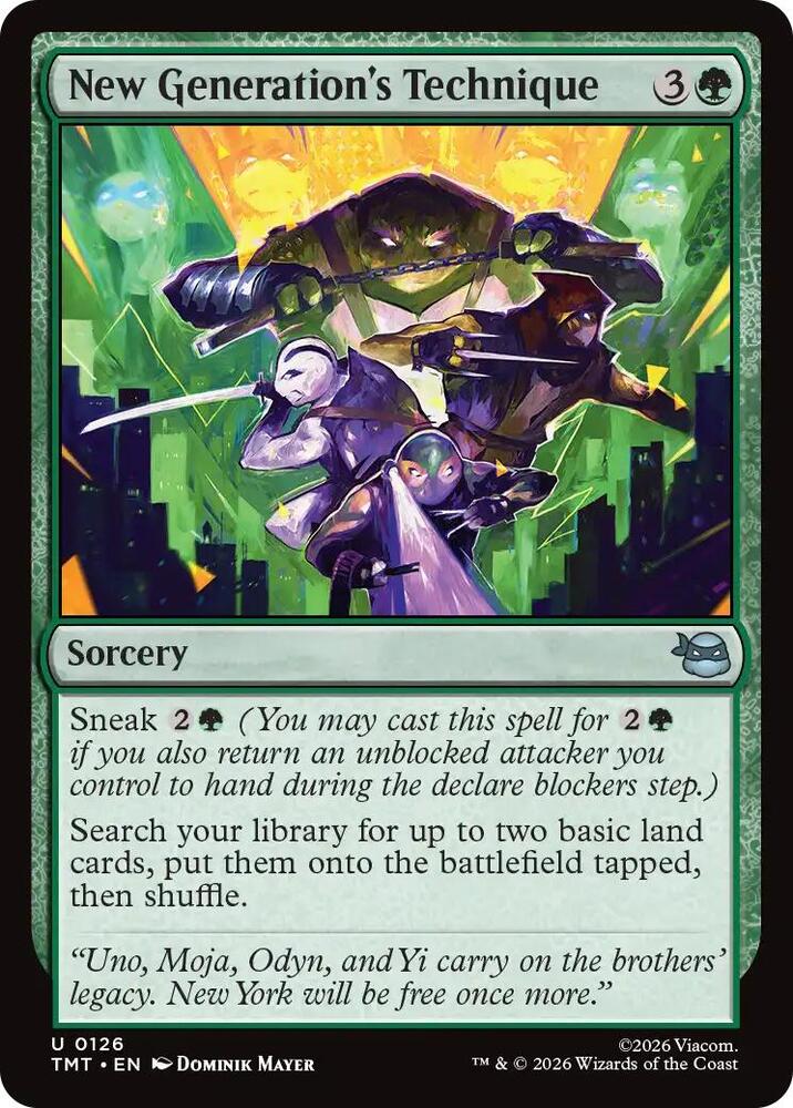 New Generation's Technique - Teenage Mutant Ninja Turtles - Magic