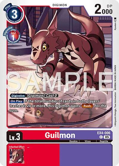 Guilmon EX4 006 Reprint