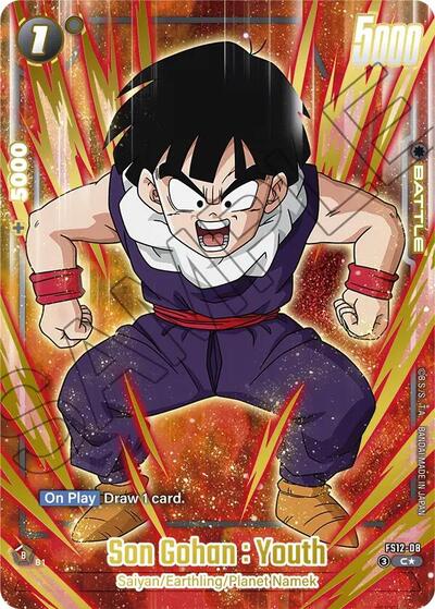 Son Gohan : Youth - FS12-08 (Gold) card