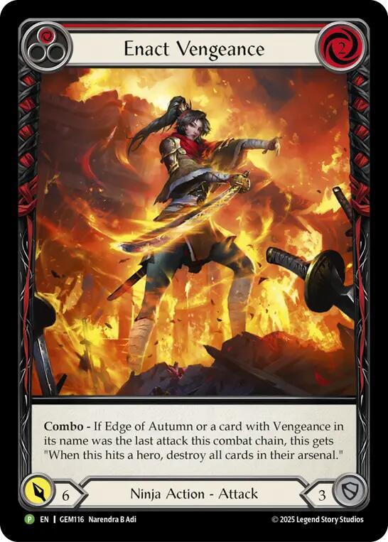 Enact Vengeance - GEM Pack 4 - Flesh and Blood TCG - TCGplayer.com