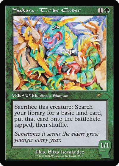 Sakura-Tribe Elder (Secret Lair) from SLD #2518, Magic: The Gathering card