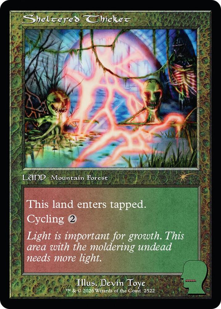 Sheltered Thicket - Secret Lair Drop Series - Magic: The Gathering
