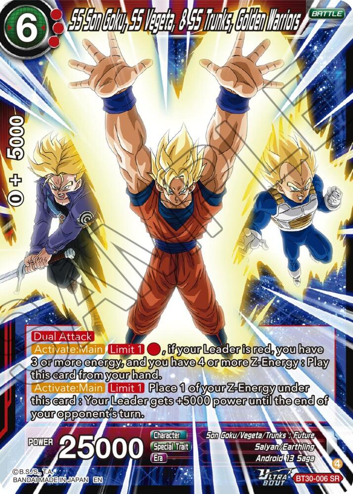 SS Son Goku, SS Vegeta, & SS Trunks, Golden Warriors - Three