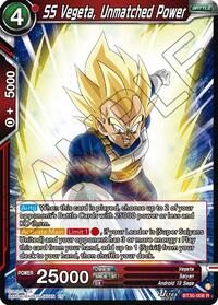SS Vegeta, Unmatched Power card art
