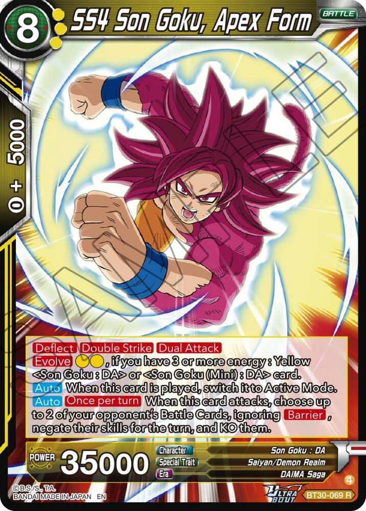 SS4 Son Goku, Apex Form - Three Glorious Fighters - Dragon Ball