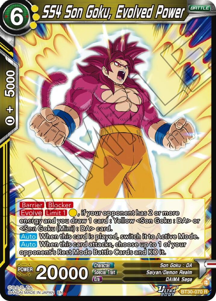 SS4 Son Goku, Evolved Power - Three Glorious Fighters - Dragon