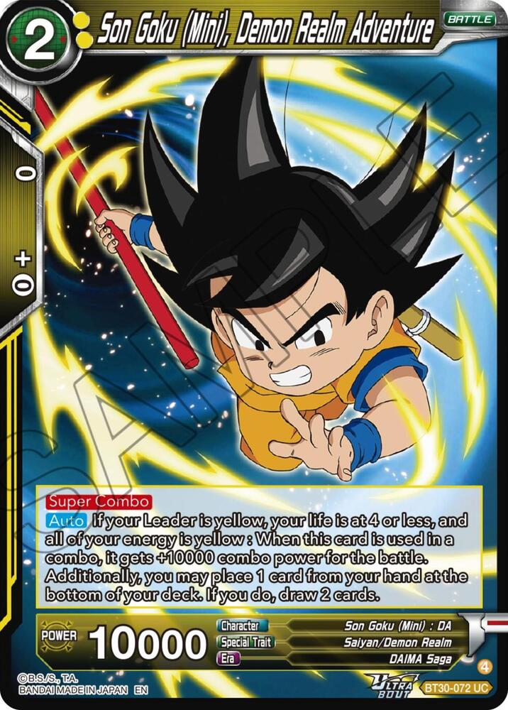 Son Goku (Mini), Demon Realm Adventure - Three Glorious Fighters