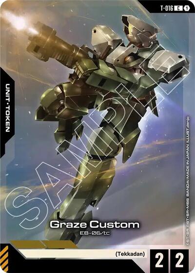 Graze Custom (Premium Card Collection Gundam Assemble) Gundam Promotional Cards Common Gundam card — value and price