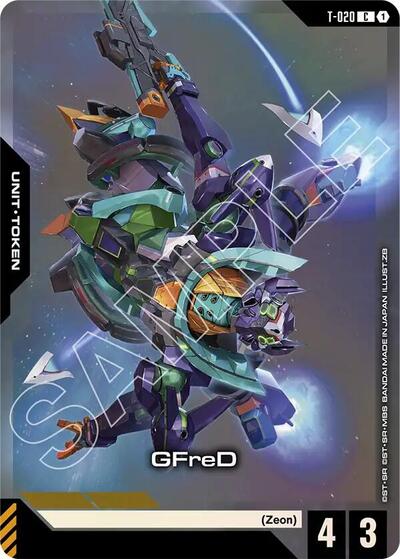 GFreD (T-020) (Premium Card Collection Gundam Assemble) Gundam Promotional Cards Common Gundam card — value and price