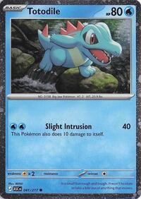 Totodile (Cosmos Holo) #041/217 from Miscellaneous Cards & Products Pokemon card image