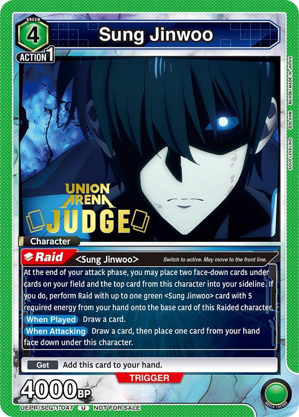 Sung Jinwoo (047) (Judge) - Union Arena Promotion Cards - Union