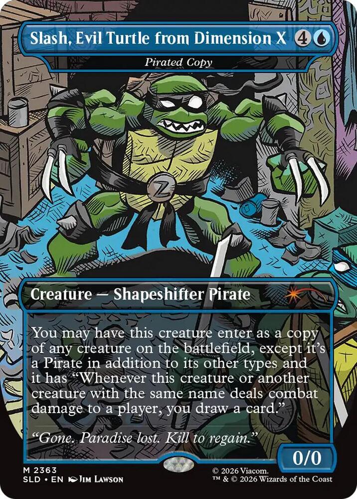 Slash, Evil Turtle from Dimension X - Pirated Copy