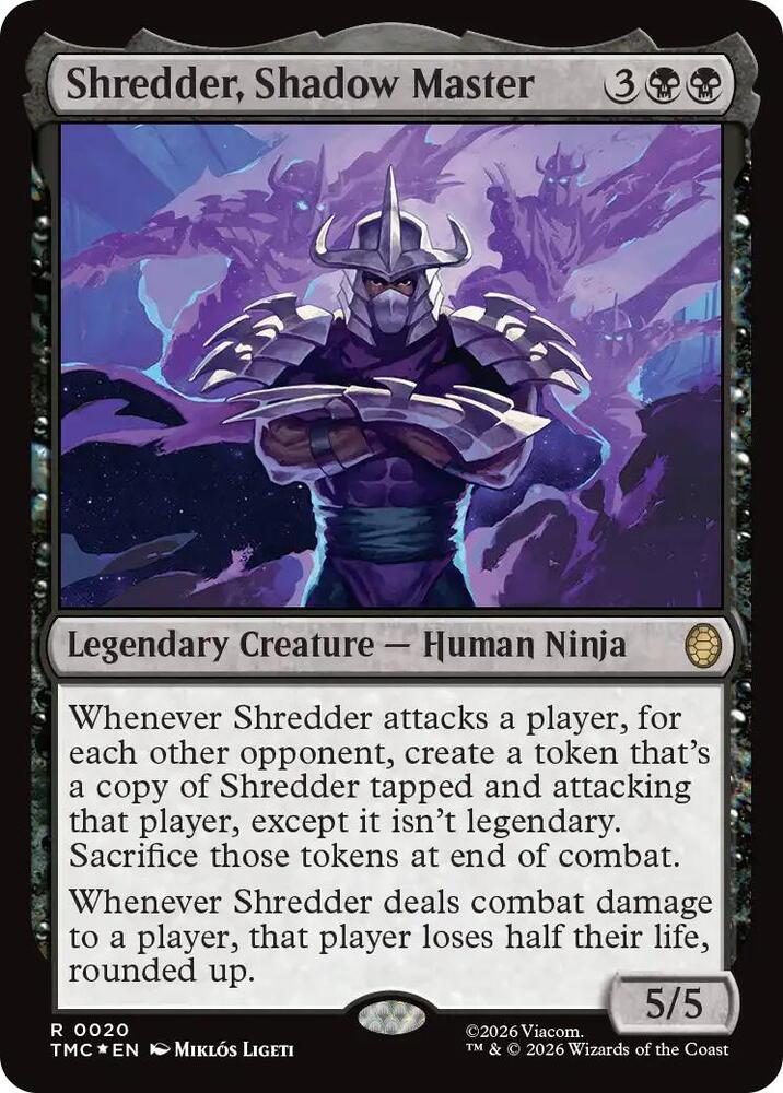 MTG サージFoil 影の達人、シュレッダー 即購入OK Shredder, Shadow Master (Surge Foil) - Commander: Teenage Mutant