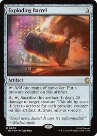 Exploding Barrel (Surge Foil) - Commander: Teenage Mutant Ninja Turtles - Magic: The Gathering card