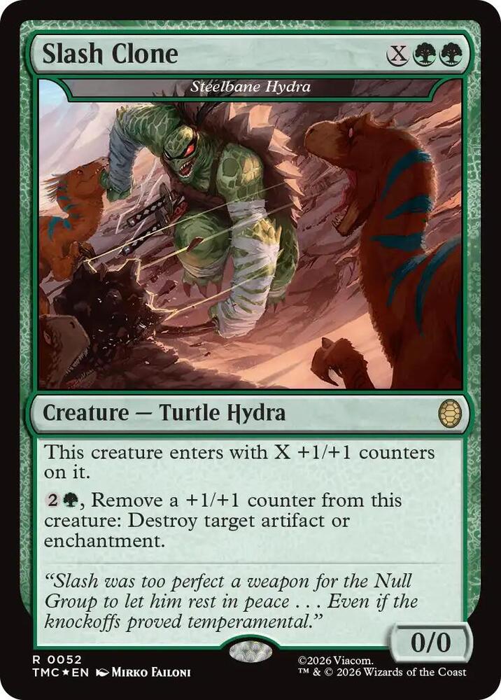 Slash Clone - Steelbane Hydra (Surge Foil) - Commander: Teenage