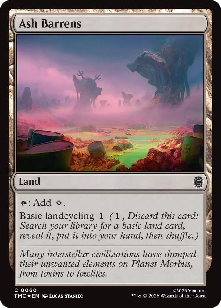 Ash Barrens (Surge Foil) - Commander: Teenage Mutant Ninja Turtles
