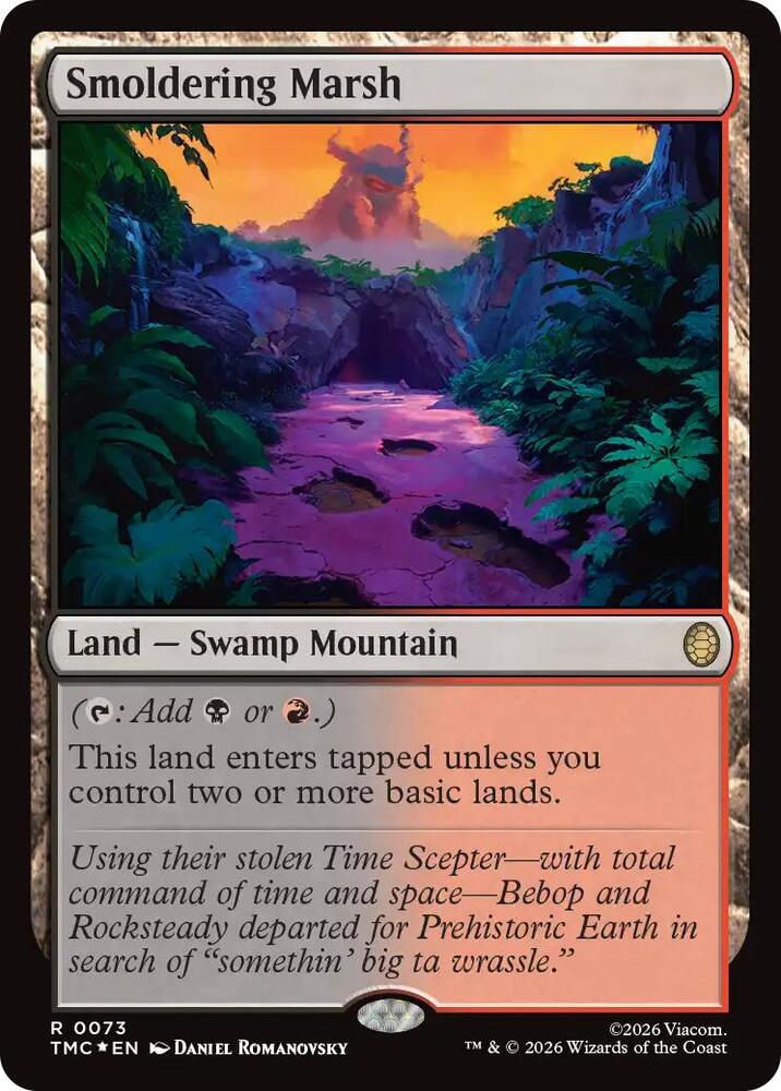 Smoldering Marsh (Surge Foil) - Commander: Teenage Mutant Ninja