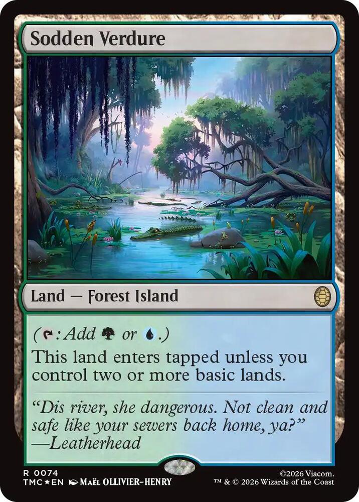 Sodden Verdure (Surge Foil) - Commander: Teenage Mutant Ninja