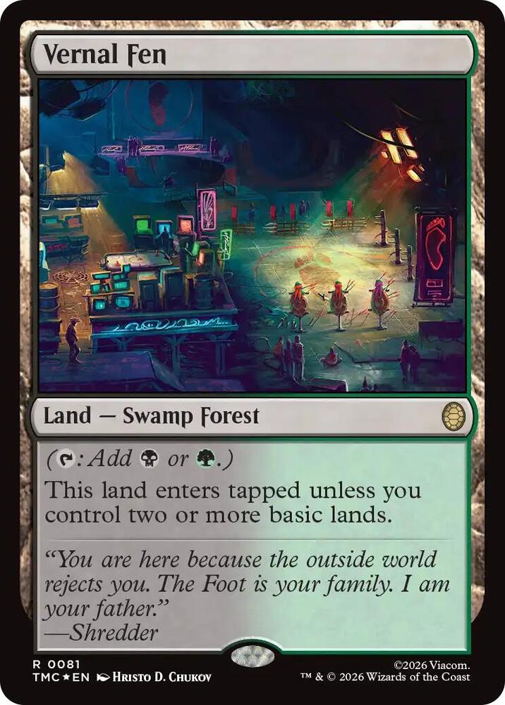 Vernal Fen (Surge Foil) - Commander: Teenage Mutant Ninja Turtles